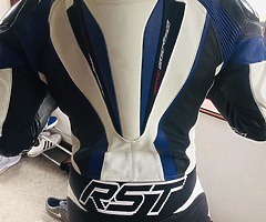 RST leather suit.