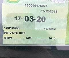 10 BMW 525d, 3.0 Diesel, Automatic - Image 13/14