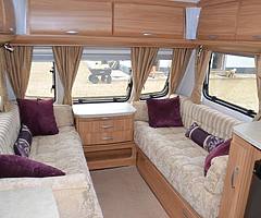 Lunar Clubman 2 berth touring caravan 2011 with new Kampa Fiesta awning