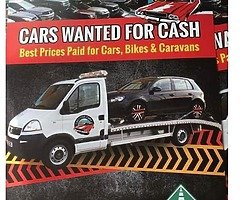 All types of cars and vans wanted for cash