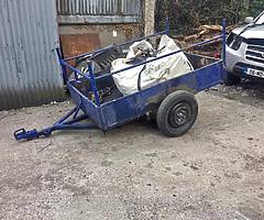 Steel car trailer for sale good condition