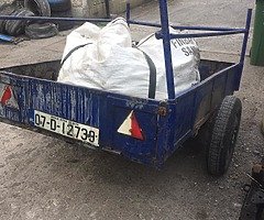 Steel car trailer for sale good condition