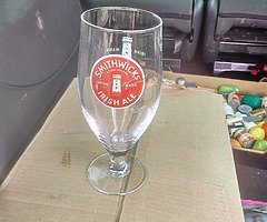 12 smithwicks pint glasses