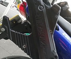 Motorcycle hard luggage and carrier