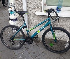 starts auction of € 55 who gives more takes a bicycle including its lock