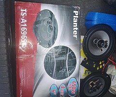 Car speakers and radio