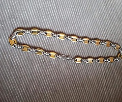 Nice plated gold and silver chain