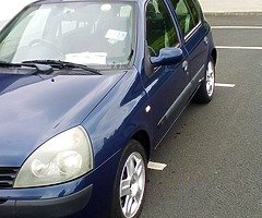 Renault Clio 1,1cc 2005 NEW NCT until: 9/20 TAX till 9/19 very low miles