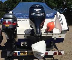 2005 Warrior 175, 90hp src 7 trailer