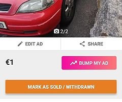 2 opel Astras for breaking