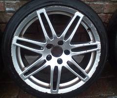 Audi Alloys With Tyres 225 40 18 - Image 1/8