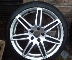 Audi Alloys With Tyres 225 40 18