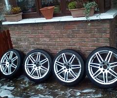 Audi Alloys With Tyres 225 40 18 - Image 8/8