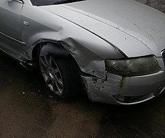 Crashed audi