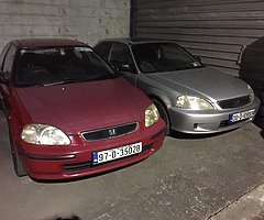2 honda civics
