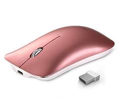 Wireless Mouse, Inphic Slim Silent Click Rechargeable 2.4G Wireless Mice 1600DPI Optical Portable US