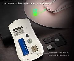 Wireless Mouse, Inphic Slim Silent Click Rechargeable 2.4G Wireless Mice 1600DPI Optical Portable US - Image 5/7