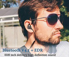 Wireless Headphones Bluetooth Yuwiss Bluetooth V4.1 Sport Earphones Cordless Running Headsets Sweatp