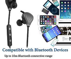 Wireless Headphones Bluetooth Yuwiss Bluetooth V4.1 Sport Earphones Cordless Running Headsets Sweatp - Image 5/6