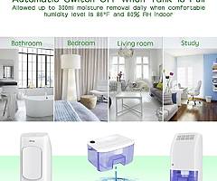 Portable Mini Air Dehumidifier 700ml for Damp, Mould, Moisture in Home, Kitchen, Bedroom, Caravan, O