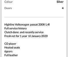 Volkswagen highline passat 2008