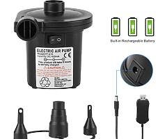 Rechargeable Electric Air Pump, Quick-fill Electric Air Inflator/Deflator for Airbed/Air Boat/Inflat