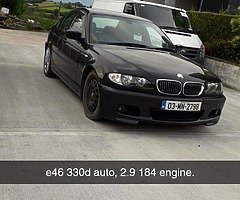 e46 330d auto breaking only