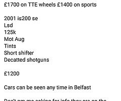 Is200s & wheels - Image 4/4