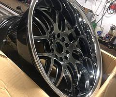 SALE SET - XXR 527s 10.5J! Fit Jap/Nissan/Toyota/BMW 5x114.3/5x120