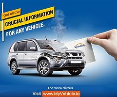 Buying a used vehicle in Ireland or the UK ? MyVehicle.ie for Finance+History checks