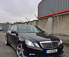 Mercedes E350 sport blue efficiency