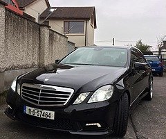 Mercedes E350 sport blue efficiency