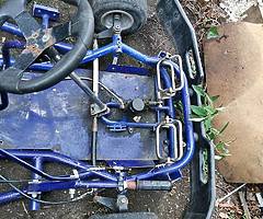 85 yamaha fj1100 and a racing go-kart with a kx 125 2-stroke engine