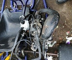 85 yamaha fj1100 and a racing go-kart with a kx 125 2-stroke engine