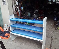 All steel shelf