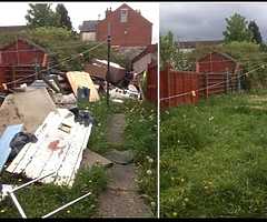 Rubbish removal and garden maintenance