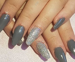 Acrylic nails and lashes and waxing