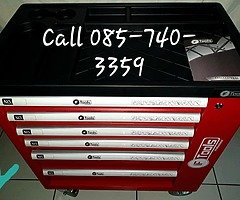 BRAND NEW GERMAN TOOL TROLLEYS INCLUDING 356 TOOLS 6 DRAWERS + SIDE CABINET
FREE DELIVERY - Image 8/8