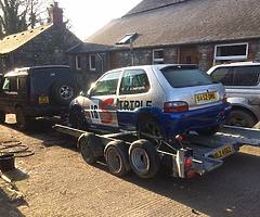 Raffle car transporter