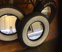 Scooter tyre mirrors new 8” whitewalls £50 each used 10” £35