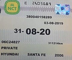 For Sale HYUNDAI SANTA FE NCT 31-8-2020 TAX 08-2019 and new4 tires CRD 4WD AUTOMATIC - Image 9/10