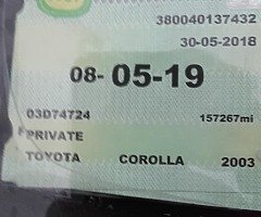 Toyota corolla 1.4 petrol