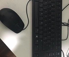 2 Monitor with Middle stand and desk