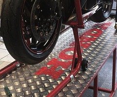Motorcycle workshop benches /