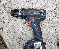 Bosch twin pack 18v drill combi impact 2.0ah 2x batteries charger sortimo carry case