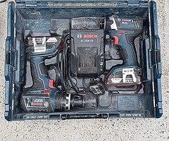 Bosch twin pack 18v drill combi impact 2.0ah 2x batteries charger sortimo carry case - Image 4/4