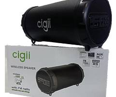Cigii S12B Wireless Speaker, Bluetooth Boombox Built-in 4" Subwoofer