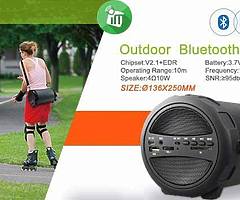 Cigii S12B Wireless Speaker, Bluetooth Boombox Built-in 4" Subwoofer - Image 8/9