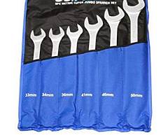 US PRO 6 piece METRIC SUPER JUMBO SPANNER SET