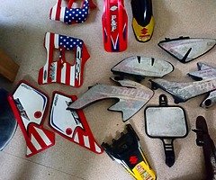 Pit bike plastics and exhaust